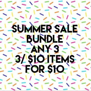 Bundle any 3 3/ $10 items